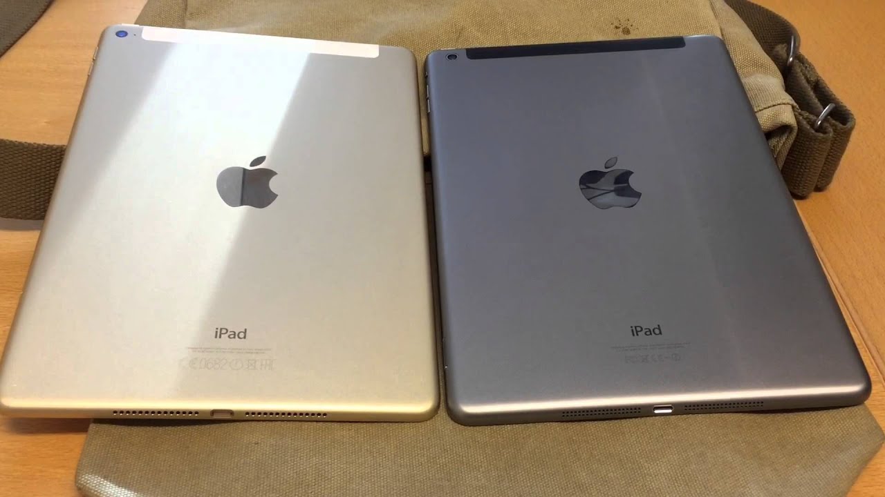 iPad Air 2, iPad Air 1 & iPhone 6 Comparison - YouTube