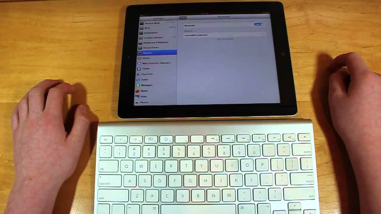 How to Connect Pair a Bluetooth Wireless Keyboard to your iPad - YouTube