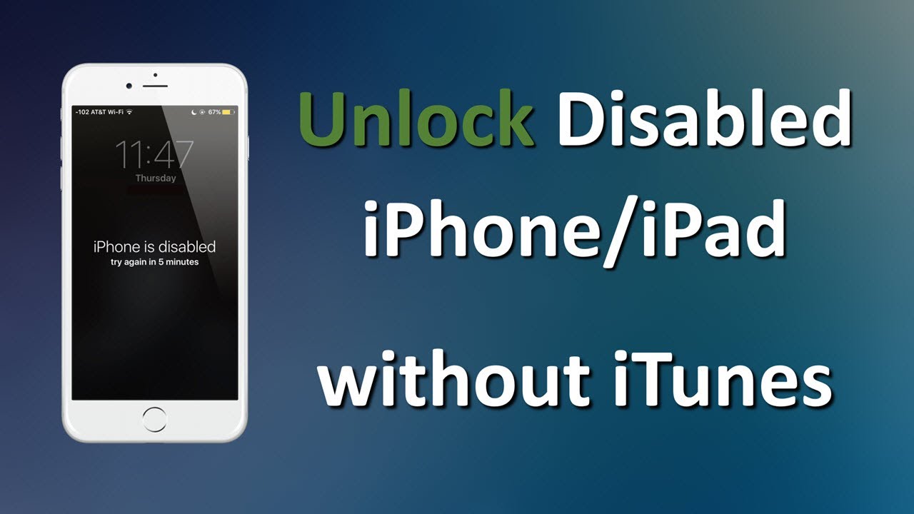 [2020] How to Unlock Disabled iPhone/iPad without iTunes iOS 14 - YouTube