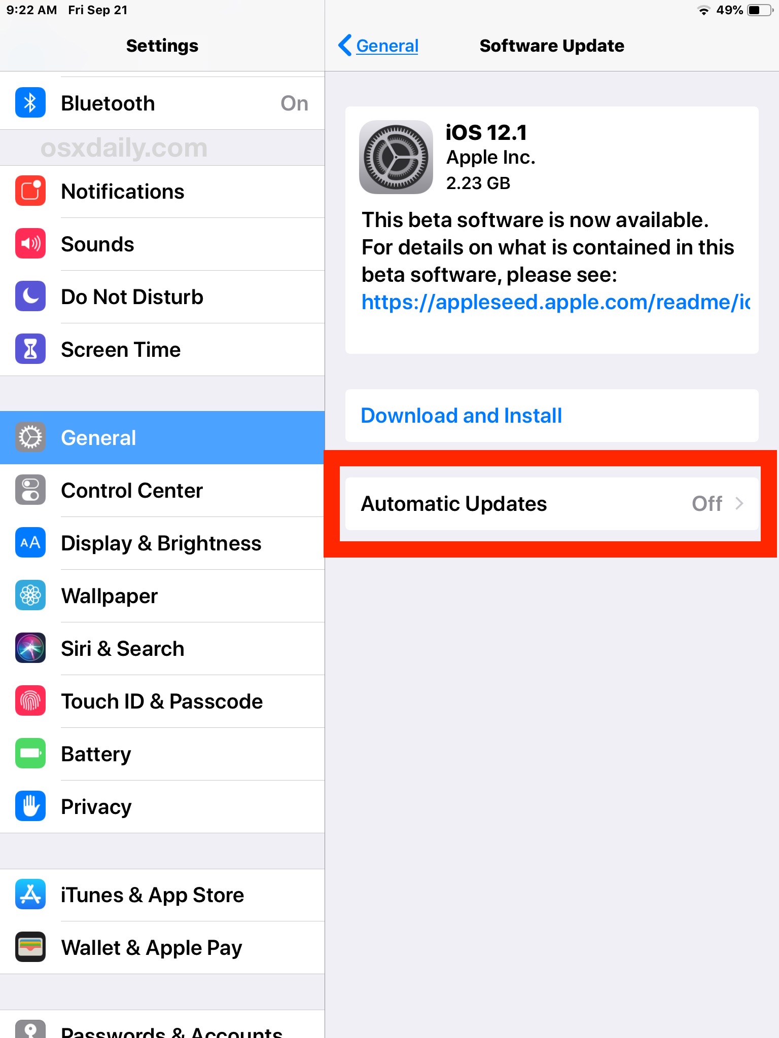 How to Update iOS Automatically on iPhone or iPad